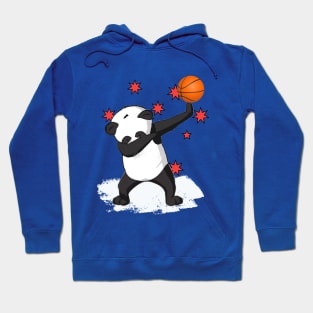 Basketball Kids Dabbing Panda Hoodie